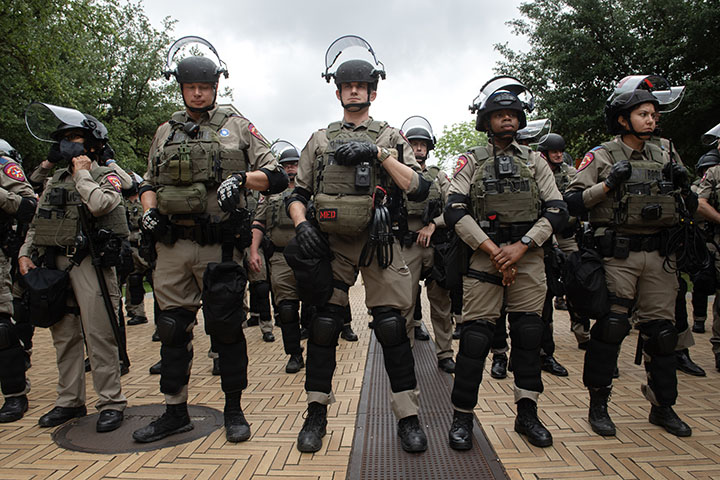 UT campus pro-Palestine protest calling for an end to Israel’s war in Gaza and for the university to divest from investments tied to the conflict