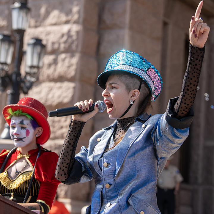 No Kings protest in downtown Austin