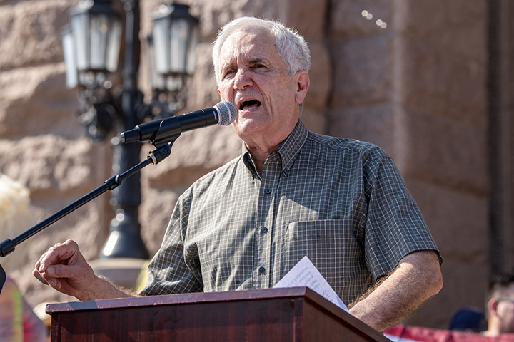No Kings protest in downtown Austin