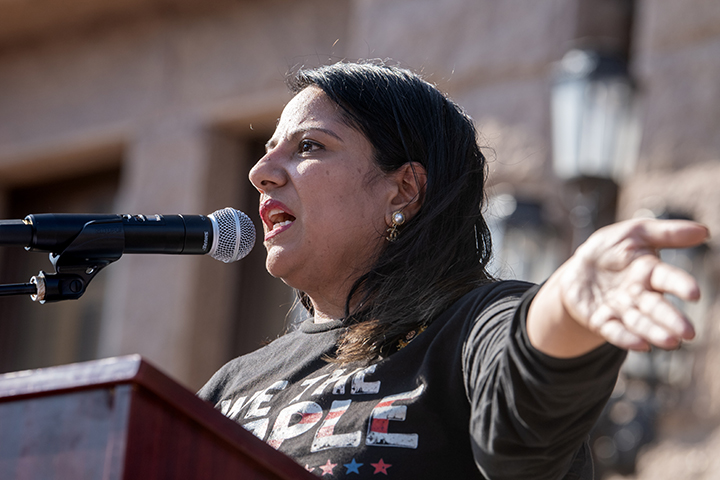 No Kings protest in downtown Austin