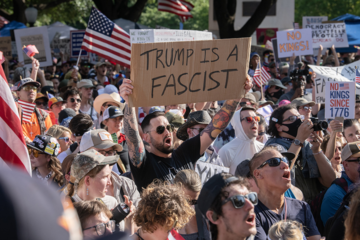 No Kings protest in downtown Austin