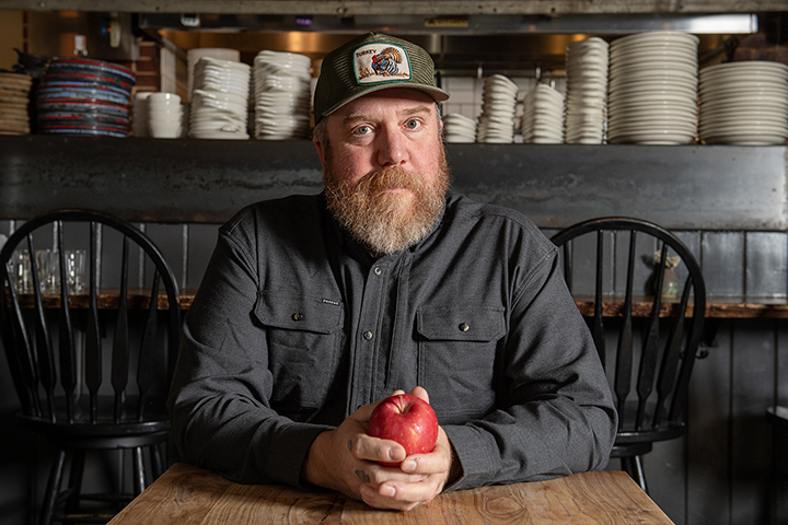 Dai Due chef Jesse Griffiths at his restaurant,